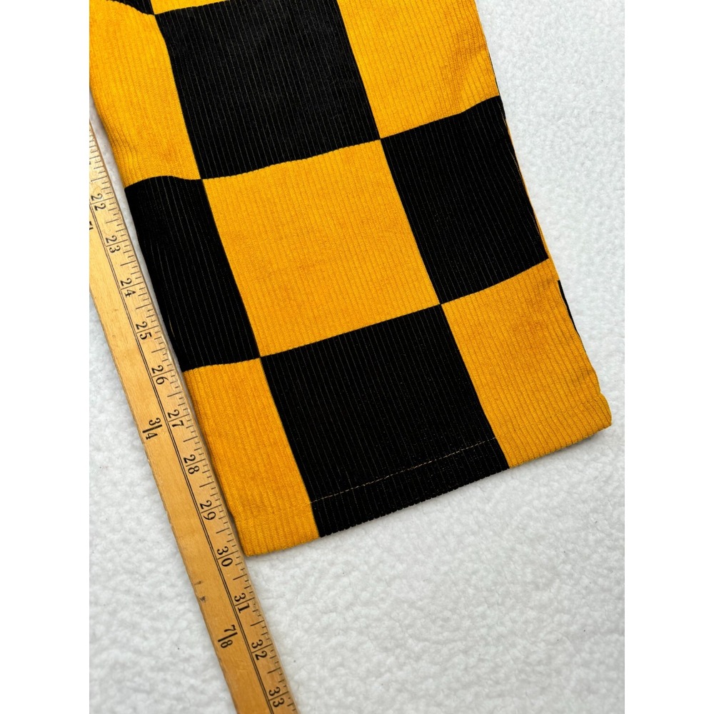 Dumbgood Garfield Corduroy Pants Womens Large Fits 34x30 - Checkered - READ - Picture 15 of 16